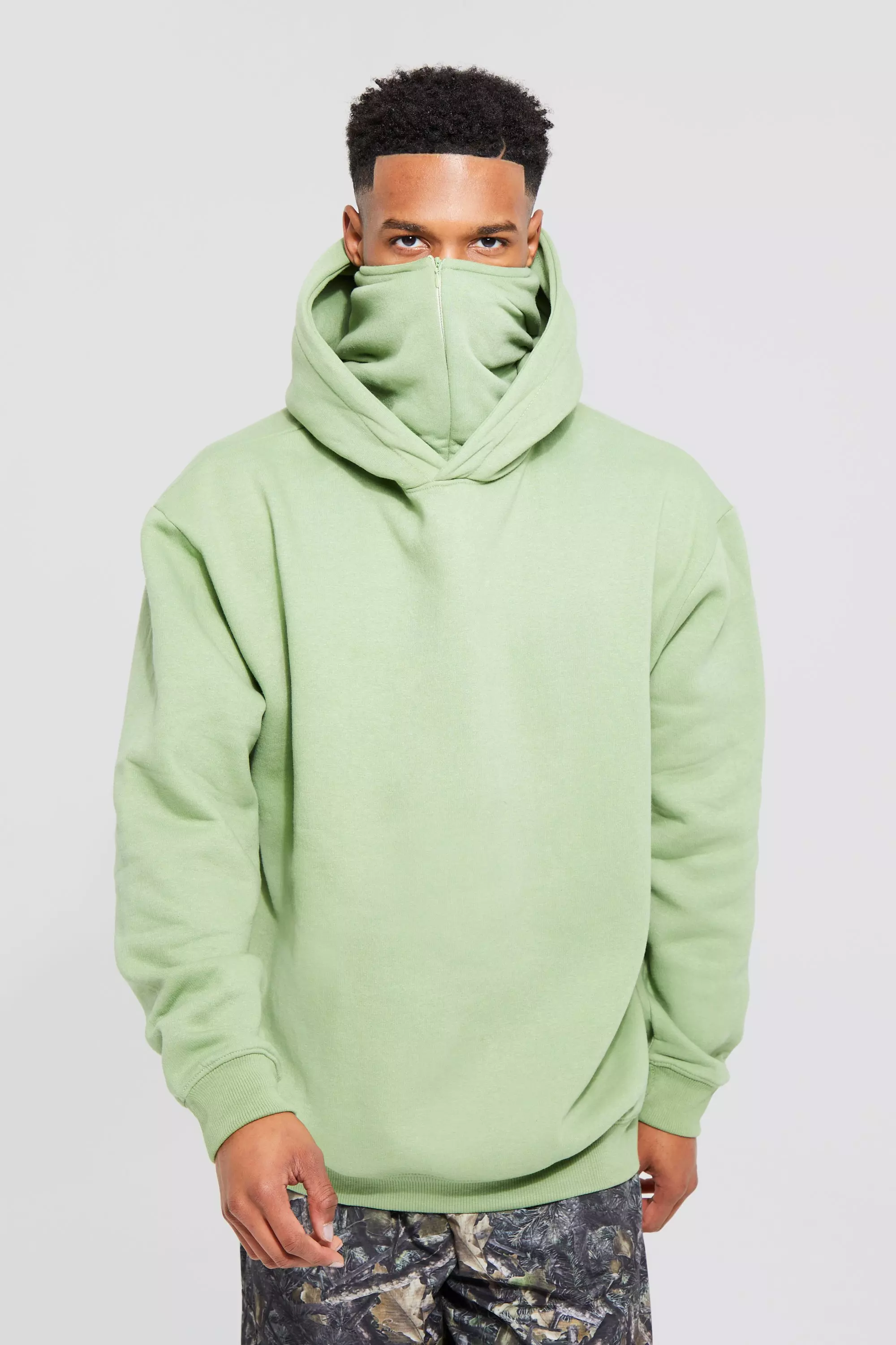 balaclava hoodie men's